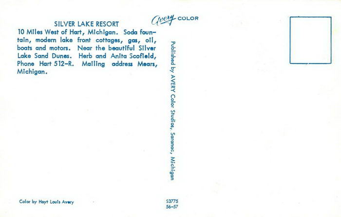 Silver Lake Resort - Old Postcard